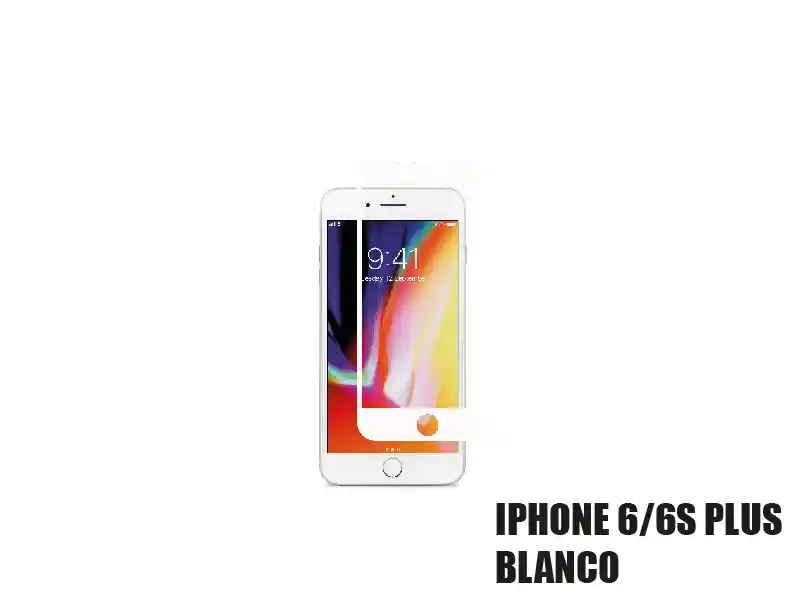 iPhoneVidrio 10D 6/6S Plus Blanco