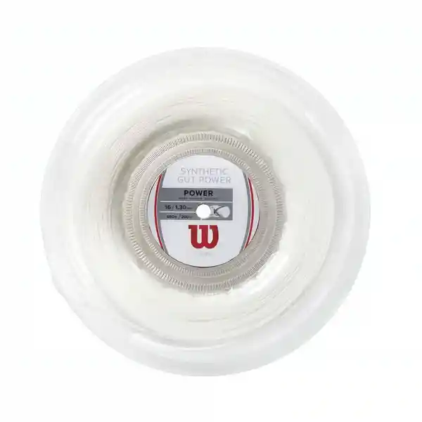 Wilson Cuerda Para Raqueta De Tenis Gut Power 16 Blanca