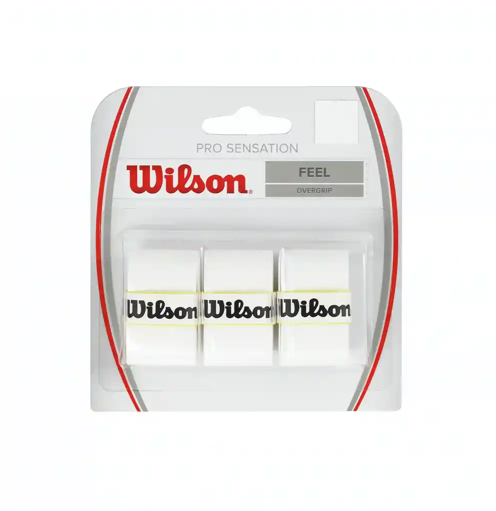 Wilson Sobregrips Para Raqueta De Tenis 3 Unds Sensation Blanco