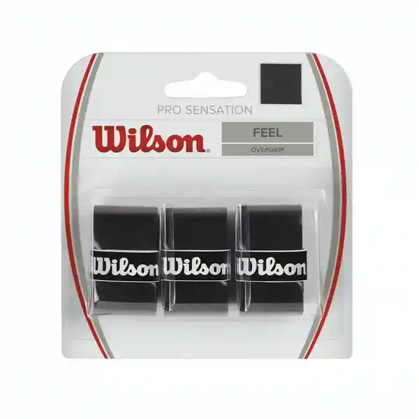 Wilson Sobregrips Para Raqueta De Tenis 3 Unds Sensation Negro