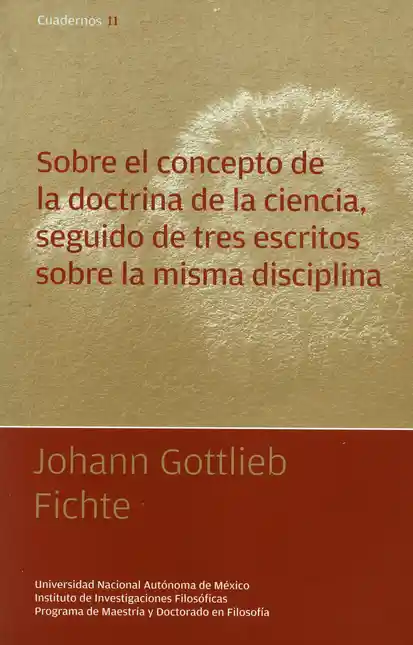 Sobre el Concepto de la Doctrina - Gottlieb Fichte Johann