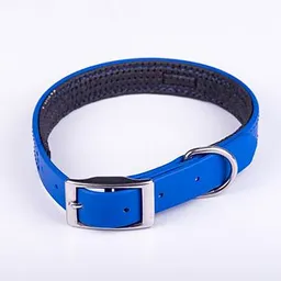 Collar Perro Sintetico At Azul Talla M 2029
