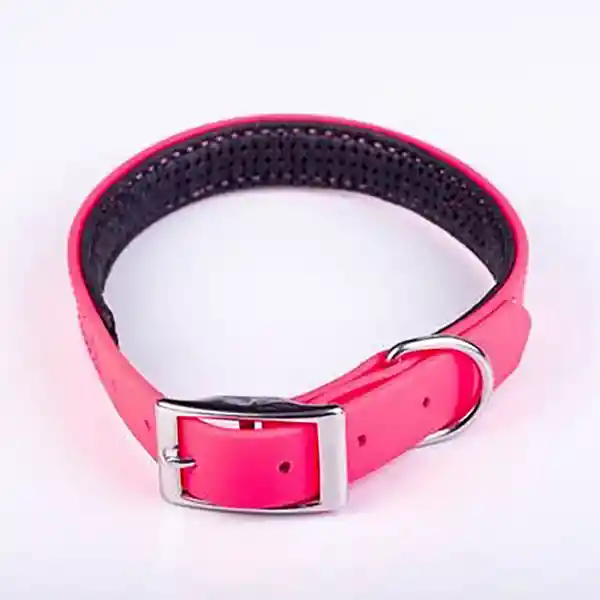 Collar Perro Sintetico At Fucsia Talla L 2022