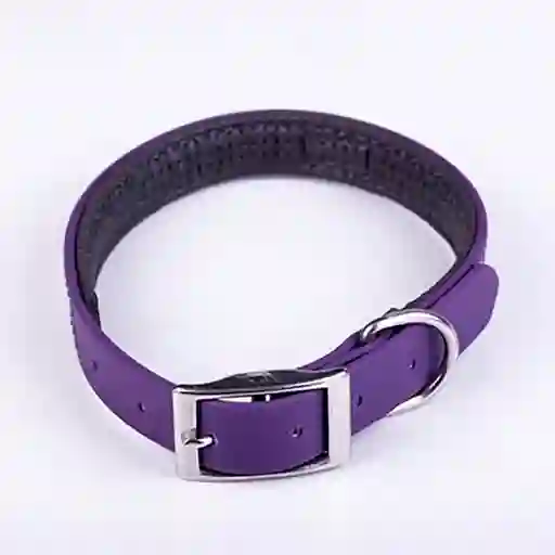 Collar Perro Sintetico At Morado Talla S