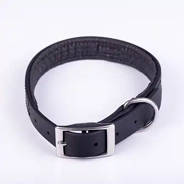 Collar Perro Sintetico At Negro Talla L