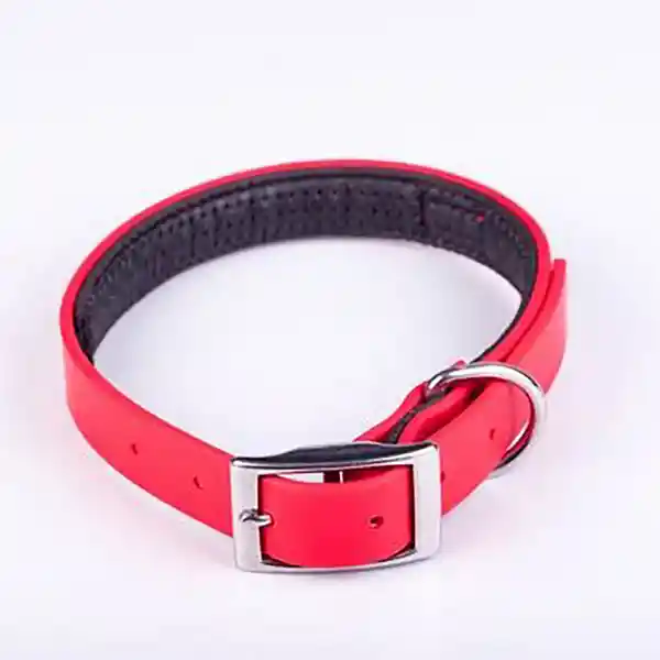 Collar Perro Sintetico At Rojo Talla S