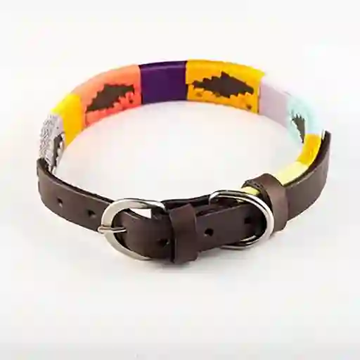 Collar Perro Tejido Argentino At Chocolate Talla M