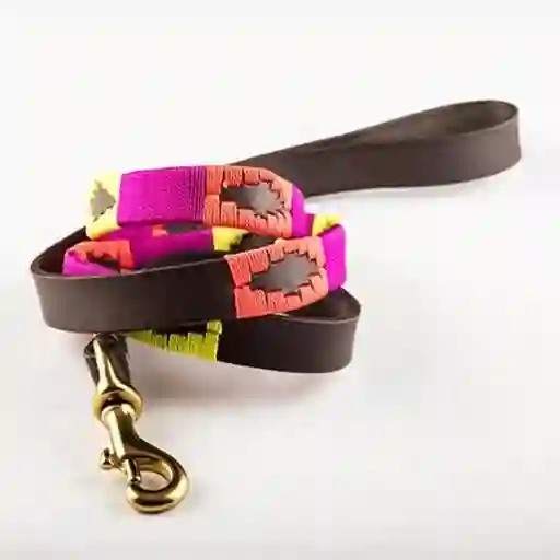 Tradilla Perro Cuero Tej Arg At Chocol Talla Unica