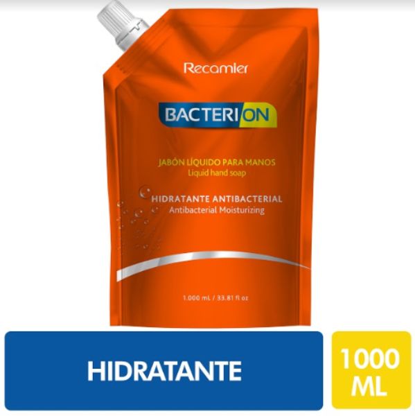 Bacterion Jabón Liquido para Manos Antibacterial Hidratante 1000 ml