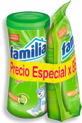 Familia Paños Húmedos Desinfectantes