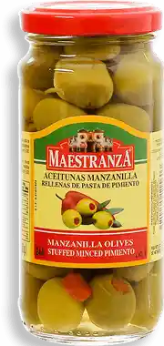 Maestranza Aceitunas Manzanilla Rellenas de Pasta de Pimiento 