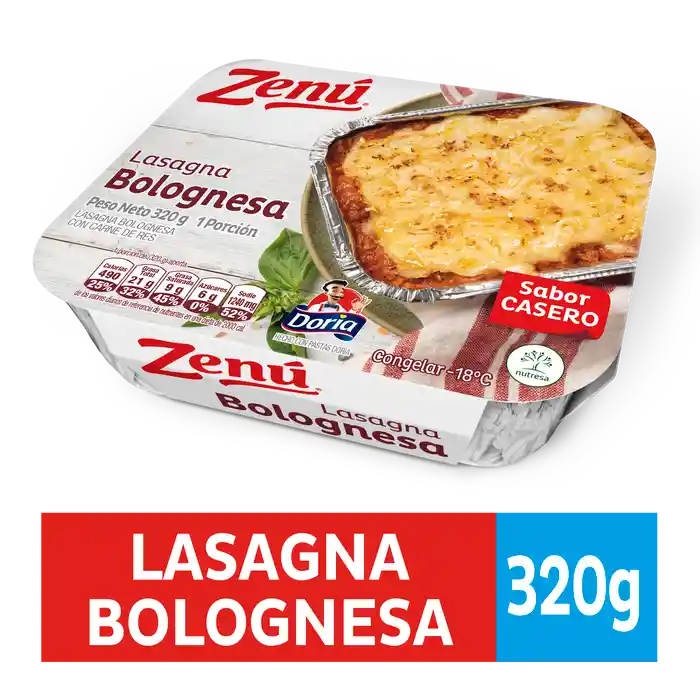 Zenú Lasagna Bolognesa.