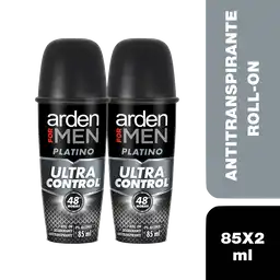 Arden For Men Desodorante en Roll On Platino Ultra Control