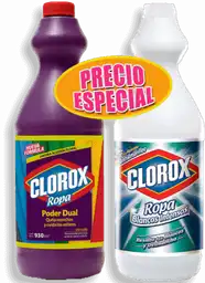 Clorox Limpiador Ropa Poder Dual + Ropa Blancos Intensos