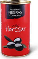 Floresur Aceitunas Negras Con Hueso 185 g