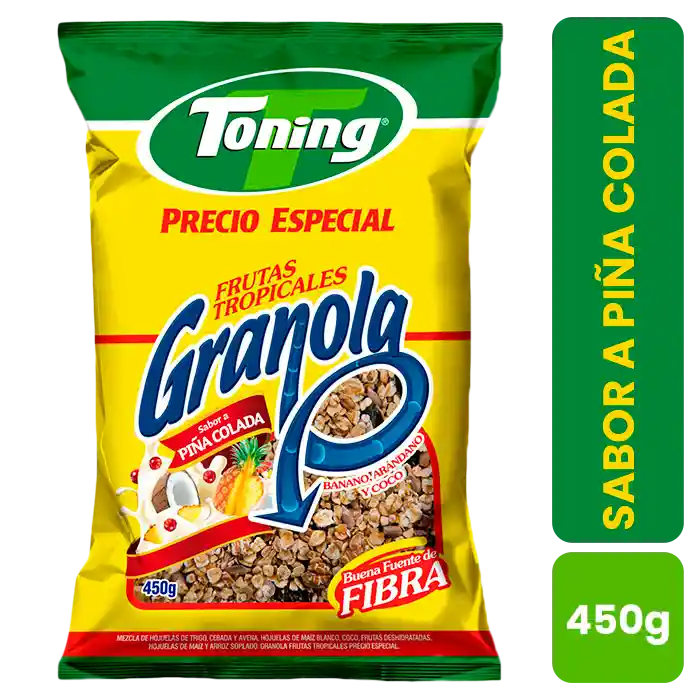 Toning Granola Sabor Piña Colada