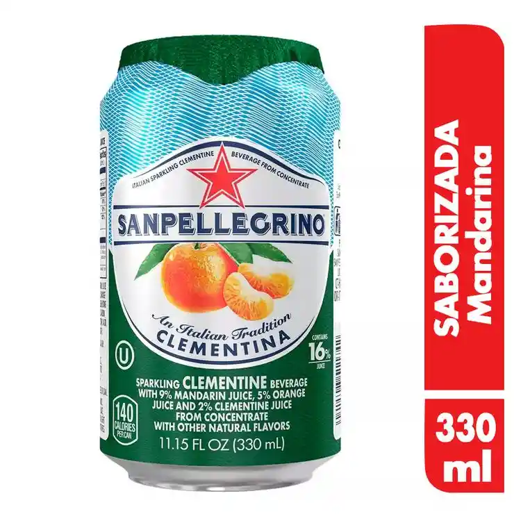 San Pellegrino Agua Mineral Sabor Mandarina