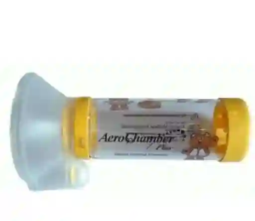 Aerochamber Plus Fluvucon Máscara  Niños  Amarilla