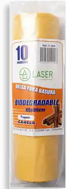 Laser Bolsa Basura Biodegradable Fragancia Canela x 10 Unidades