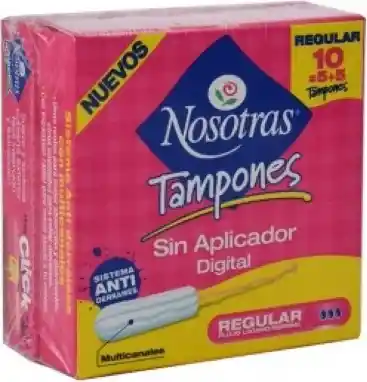 Nosotras Tampones Digital sin Aplicador Regular