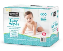 Baby Wipes Member´S Selection Toallitas Húmedas 600 Unidades