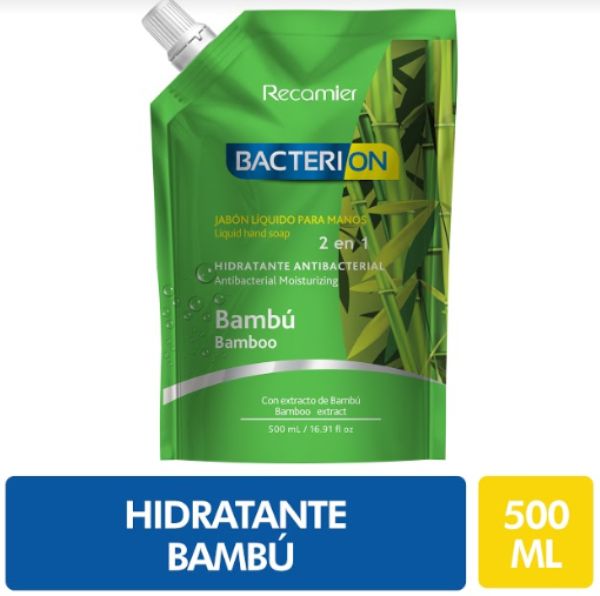 Bacterion Jabón Liquido Bambú 500 ml
