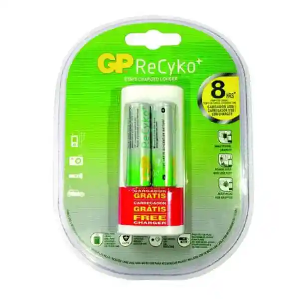 Gp Cargador Usb + 2aa + 2aaa