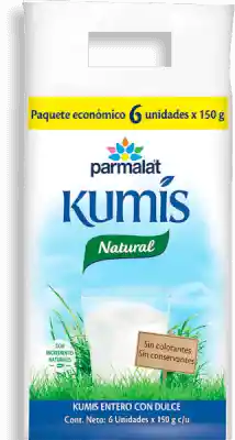 Parmalat Kumis Natural Entero con Dulce sin Colorantes