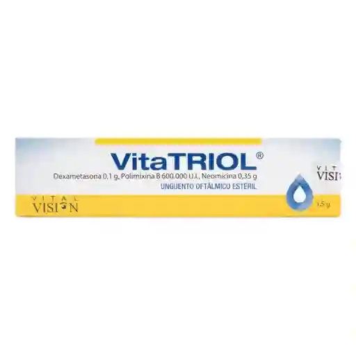 Vitatriol Ungüento Oftálmico (0.1 g / 600.000 UI / 0.35 g)