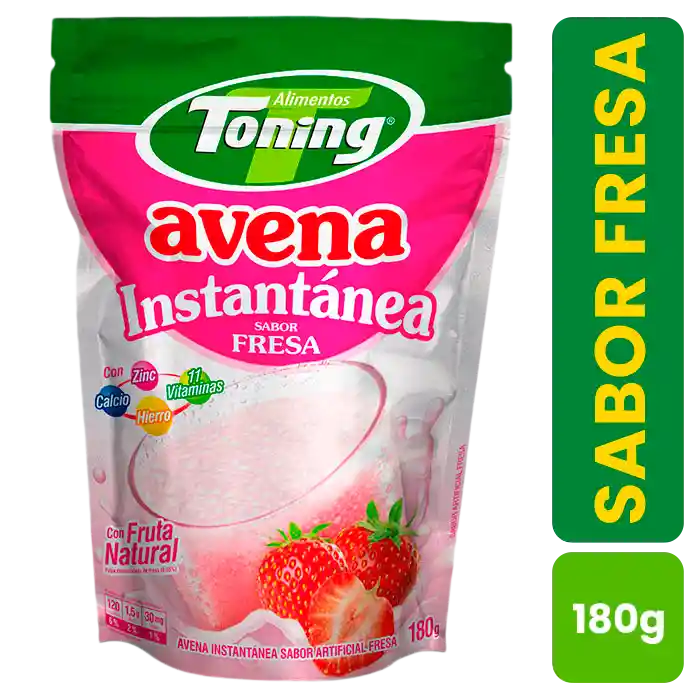 Toning Avena Instantánea Sabor a Fresa