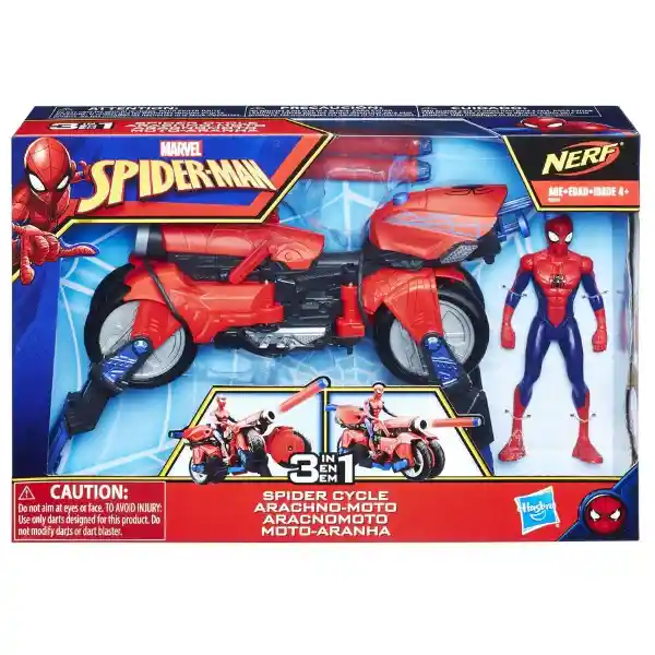 Nerf Spiderman Con Aracnomoto