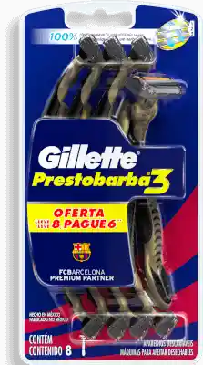 Gillette Maquinas Presto Barba 3