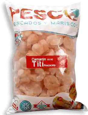 Pesco Camarones Tití congelados