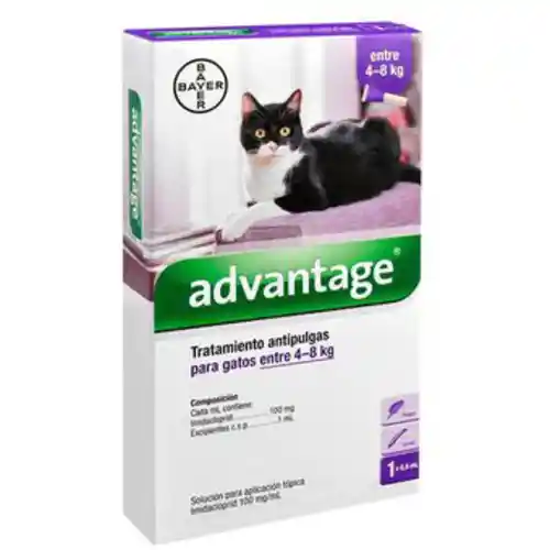 Advantage Antipulgas Gato Bayer De 4 A 8 Kg