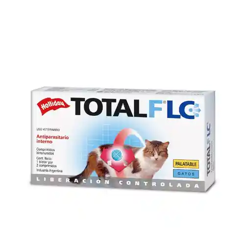 Antiparasitario Total Flc Gatos 2 Comprimidos