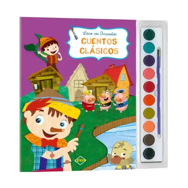 Libro Con Acuarelas Cuentos Clásicos