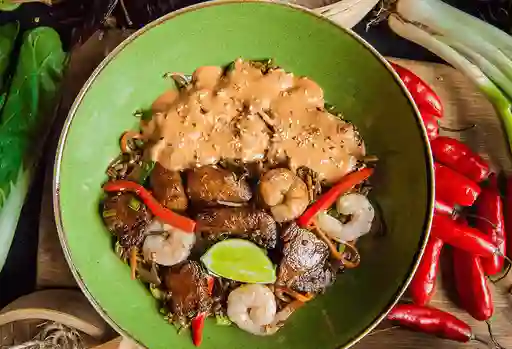 Thai de Camarón y Pollo
