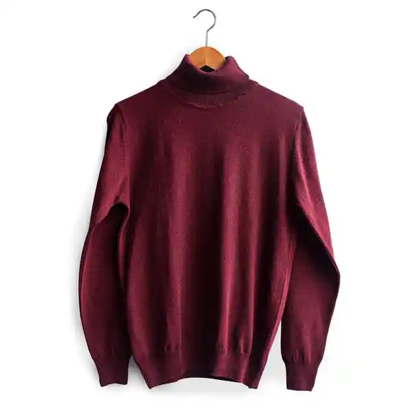 Sweater Allison Cuello Tortuga Fonseca Vino Tinto Oscuro