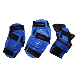 Qmax Sports Kit de Protección para Patinaje Azul
