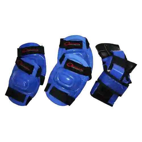 Qmax Sports Kit de Protección para Patinaje Azul
