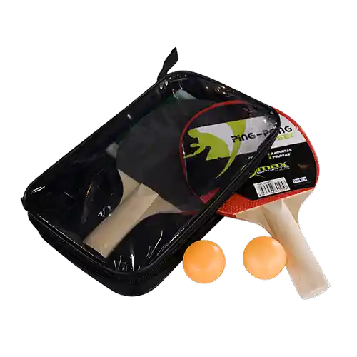 Qmax Set de Ping Pong con Estuche