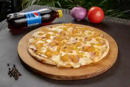 1 Pizza Hawaiana + 1 Gaseosa