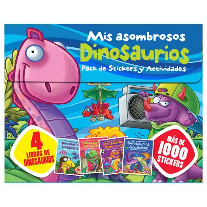 AdeS Mis Asombrosos Dinosaurios Pack De Sticker Y Activid