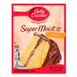 Betty Crocker Mezcla en Polvo Super Moist Yellow 