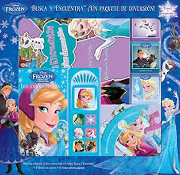 Estuche Frozen Busca y Encuentra ¡Un Paquete de Diversión!