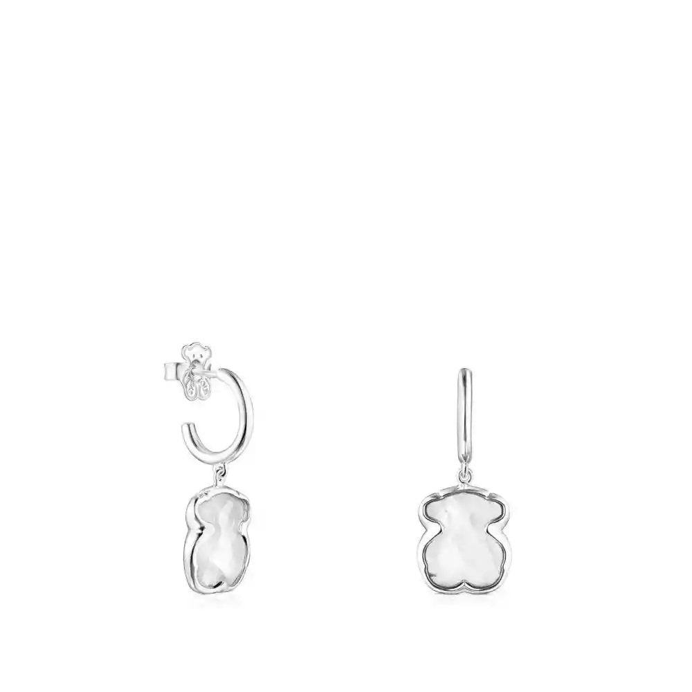 Tous Pendientes Sweet Dolls de Plata y Cristal de Roca