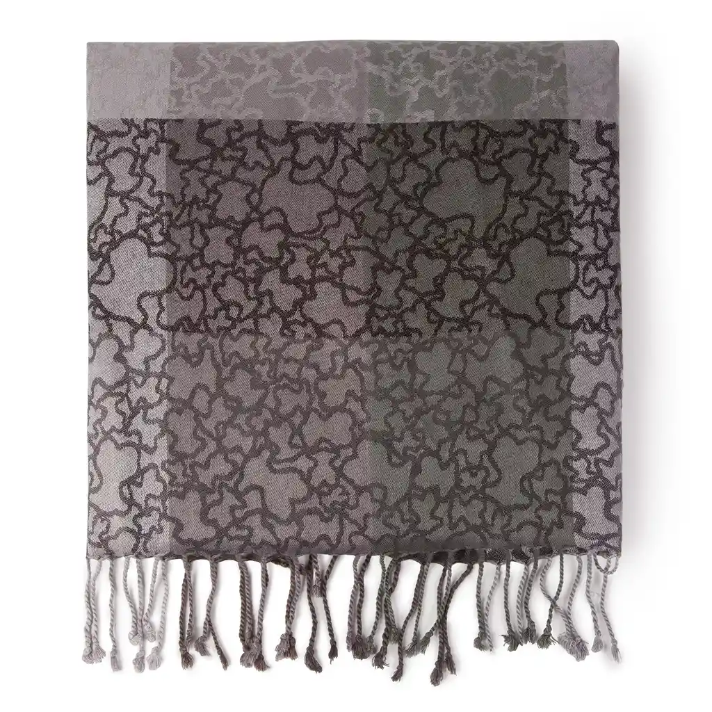 Tous Foulard Kaos en Color Negro-Gris