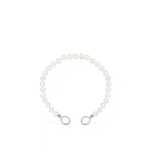 Tous Pulsera Hold de Perlas y Plata