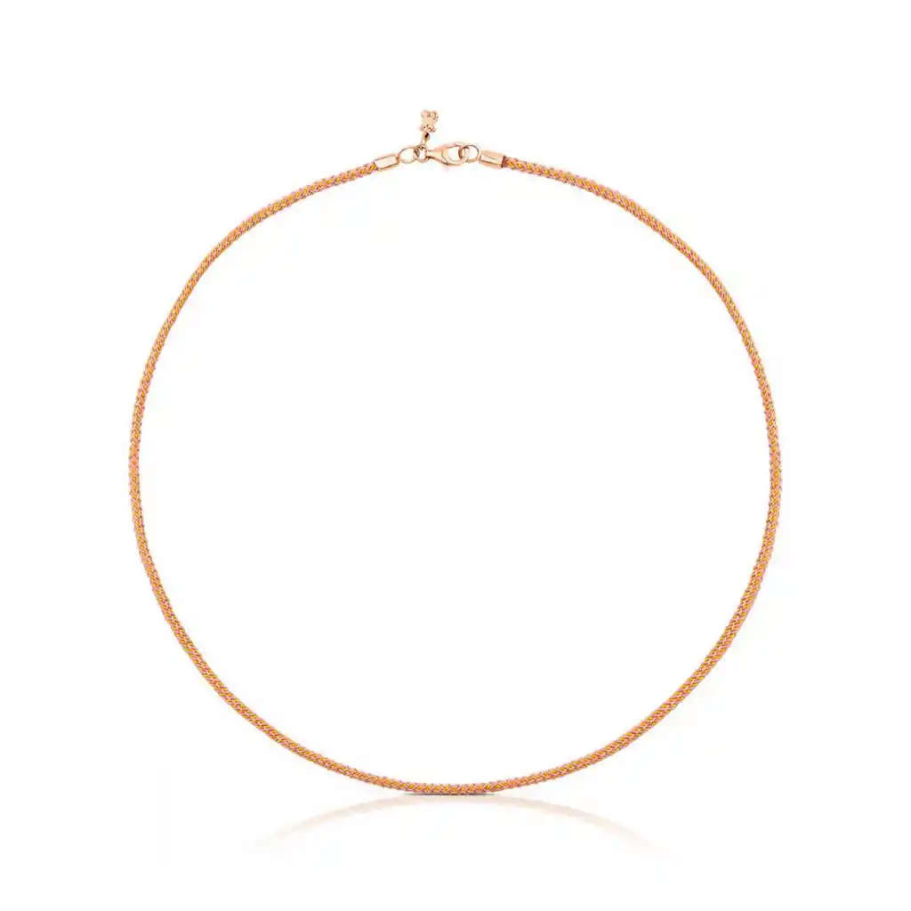 Tous Gargantilla Chokers de Cordón en Color Rosa y Plata