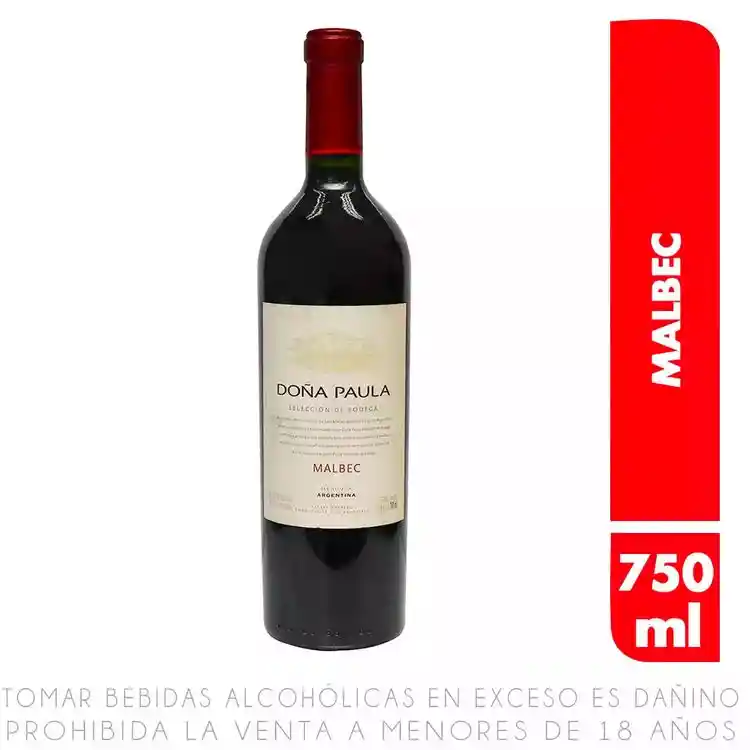 Dona Paula Vino Tinto Selección De Bodega Malbec Botella